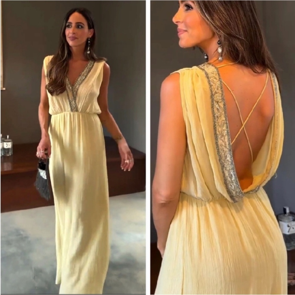 Zara embroidered beaded Dress zw collection